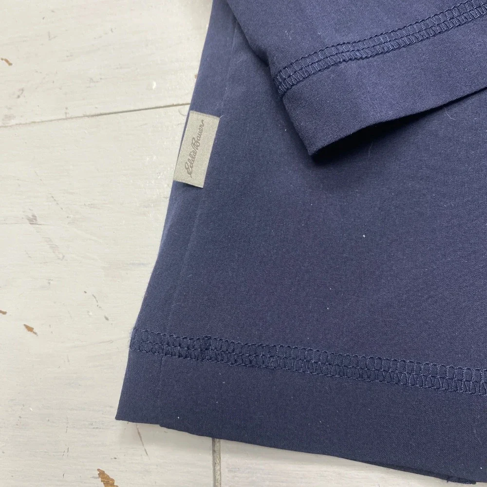 Eddie Bauer Blazer Women 10 Navy Blue Performance Stretch Travel Jacket Light